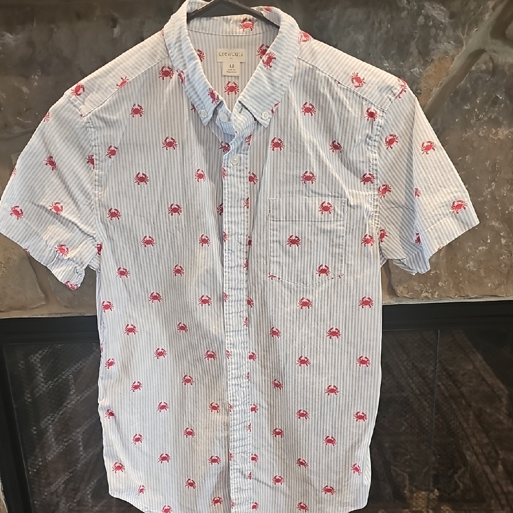 GUC Crewcuts Button CRAB Shirt 13l2